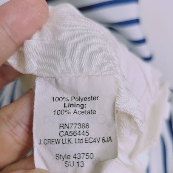 J. Crew Blue and White Striped Mini Dress - Picture 4 of 11